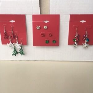 Set of 3 Various Holiday Earrings